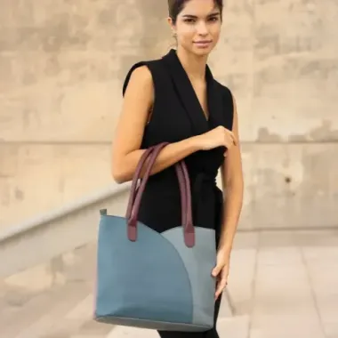 VALERIA - Shoulder Bag (Blue/Pink)