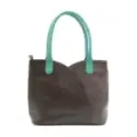 VALERIA - Shoulder Bag (Green/Brown)