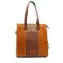 GISELLE - Shoulder Bag (Green/Brown)