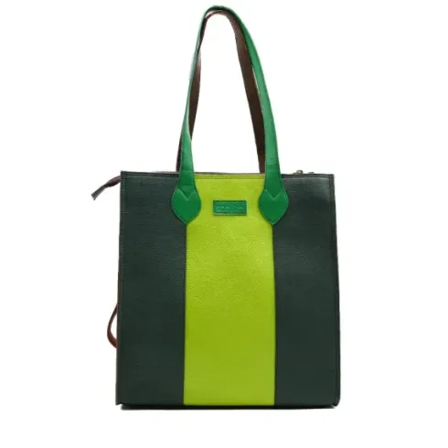 GISELLE - Shoulder Bag (Green/Brown)