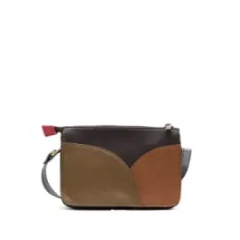 MEREDITH - Crossbody Bag (Green/Brown)