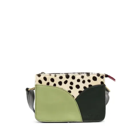 MEREDITH - Crossbody Bag (Green/Brown)