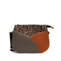 APRIL - Medium Crossbody bag (Black/Brown)