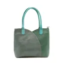 VALERIA - Shoulder Bag (Green/Brown)